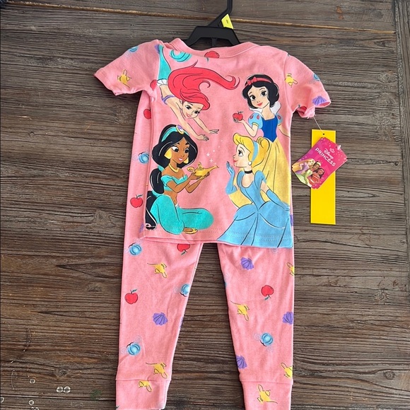 Disney Princess Pink Kids Pajamas - Picture 1 of 9